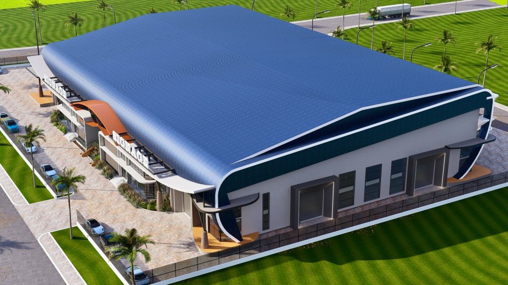 Skyport Warehouse 3D design